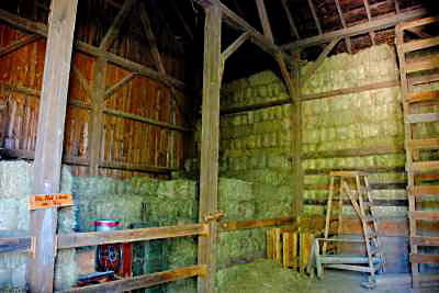 Hay Storage in Barn